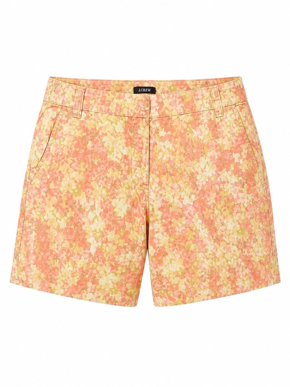 J Crew Women's Shorts Coral & Beige Abstract - size 6 🌟
